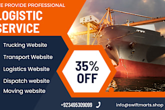 professional logistics and freight brokerage website design