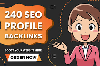 do 240 seo profile backlinks