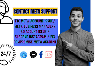 contact meta support fix business manager, ad account issues, fix facebook