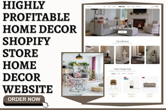design home decor shopify store home decor dropshipping store home decor website