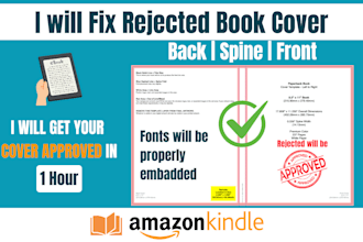 fix book cover for amazon KDP ingramspark kindle
