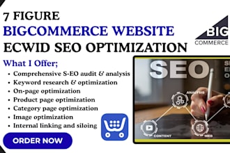 design bigcommerce website design ecwid store bigcommerce SEO optimization