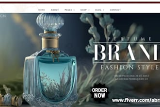 design perfume website fragrance store perfume store cologne dropshiping website