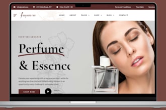 design perfume website fragrance store perfume store cologne dropshiping website