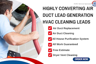 generate air duct leads hvac cleaning leads ac repair leads air duct repair lead