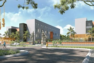 3d render your architecture exterior fast in one day