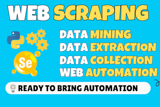 expert web scraper, data extractor get data from any website, automation scripts