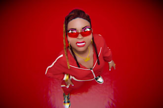 do 3d animated music video, 3d animation, cartoon music video, 3d model