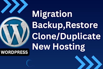 do wordpress backup, restore, migration and fix