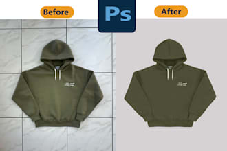 retouching and editing cloth product images professionally