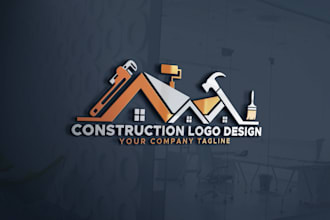 design professional real estate, realtor, property, construction logo