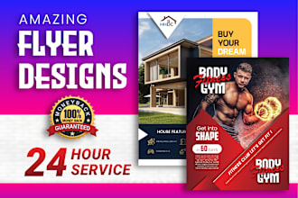 design a professional flyer for your business within 24 hours