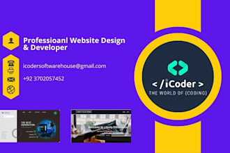 do website development as full stack web developer, front end, backend developer