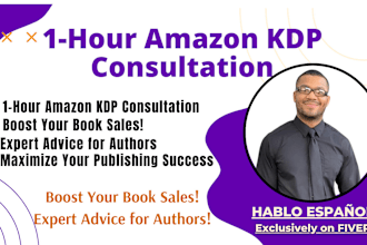 do a 1 hour amazon KDP book publishing  consultation