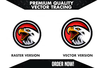 vector tracing, vectorize image, edit, redraw, vector logo in adobe illustrator