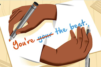 proofread and edit your written work