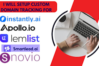 setup custom tracking domain for instantly ai apollo smartlead