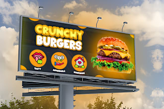 design billboard, yard sign, signboard, or banner ads