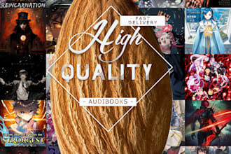 create realistic ai voice audiobooks for books, web novels, and other texts