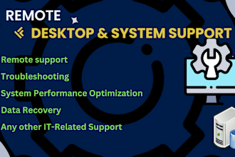 provide remote support, active directory server setup and linux