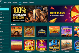 develop crash game, blackjack poker, slots, nft card game