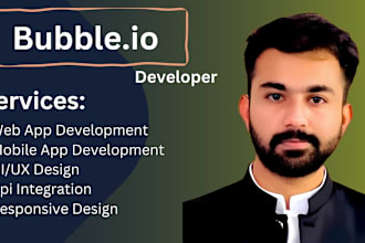 develop your app or website in bubble io