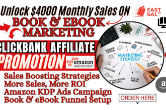 market ebook online course amazon kdp book clickbank website affiliate promotion