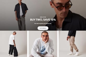 design modern clothing store, clothing website, fashion website, fashion store