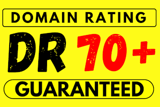 increase ahrefs domain rating dr 70 with dofollow SEO backlinks