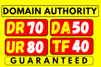 increase domain rating ahrefs DR domain authority moz da majestic tf ur