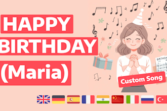 write and produce custom songs for birthdays and anniversaries
