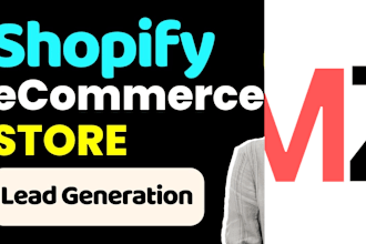 shopify sales, ecommerce marketing lead shopify leads generation, facebook ads