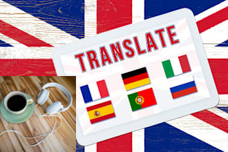 do french english  german spanish hebrew translation audio video transcription