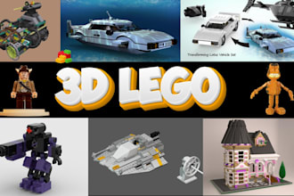 do , 3d lego car, bike, house, ship, moc, lego minifigure,lego toys, bjd models