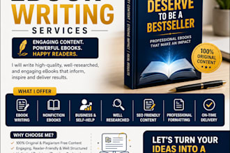 write professional ebook, nonfiction ebook, and kindle ebook