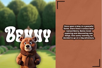 provide you with children story book illustrations using ai