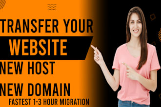 seamlessly transfer your personal website to a new domain or hosting provider