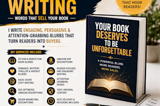 write an amazing book description and blurbs