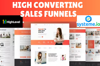 do gohiglevel sales funnel, systeme io landing page, ghl, clickfunnels, kajabi