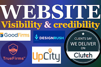 do clutch designrush management, upcity  enhancement to boost online reputation