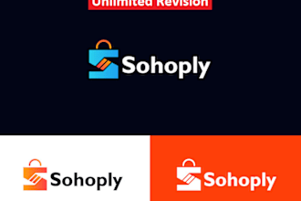 do a modern e commerce merchandise business logo