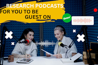 research podcasts for you to guest on