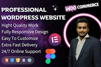 develop a professional wordpress website design and development mobile friendly