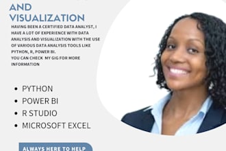 do data cleaning, visualisation, analysis, ml on python, r, power bi