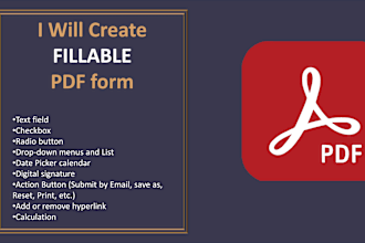 create a fillable PDF form