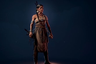 3d character with full design for ue4,5, retarget 3d animation for ue4,5, 3dnsfw