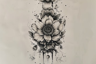 a tribal tattoo design contact me before making an order