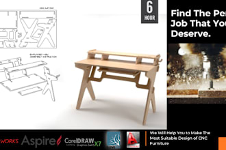 do design flatpack furniture with cnc cutting