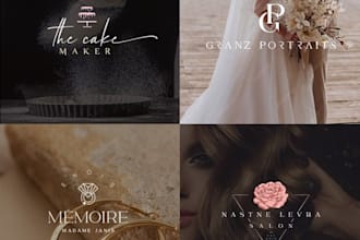 design elegant handwritten wedding invitation logo