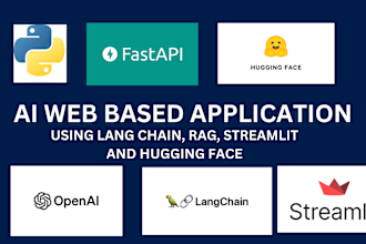 build langchain, llm, rag based web application for you